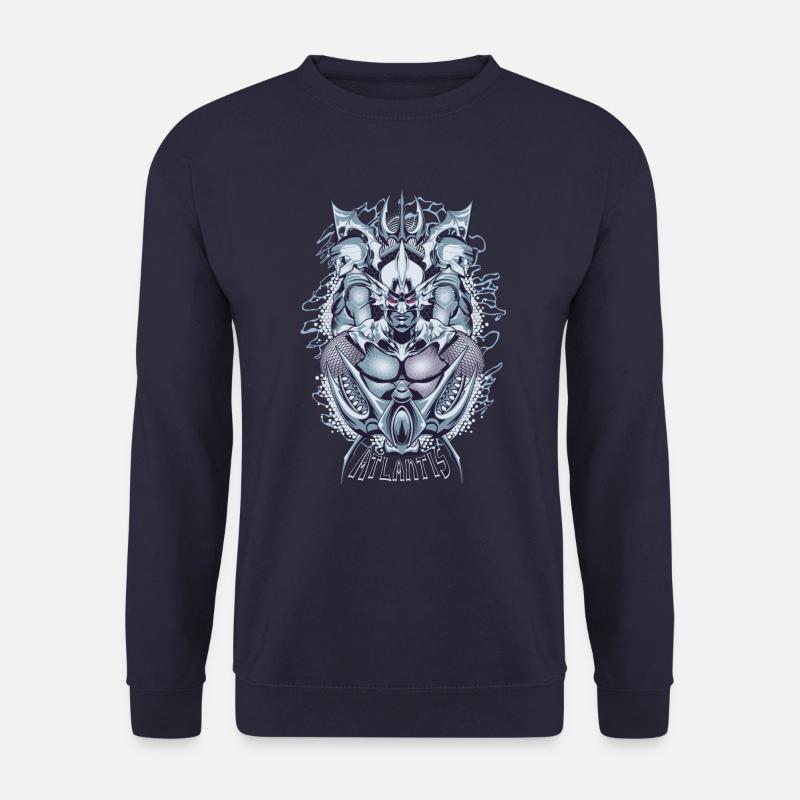 Aquaman Film Atlantis Orm - Unisex Pullover - Navy