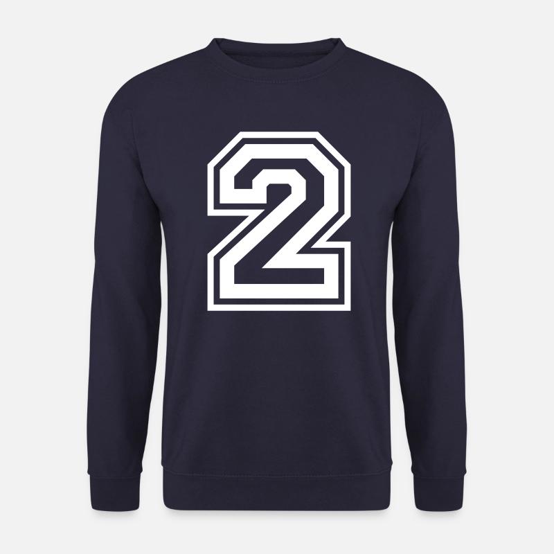 2 Zahl nummer - Unisex Pullover - Navy