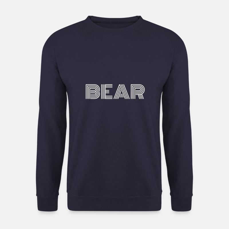bear white - Unisex Pullover - Navy