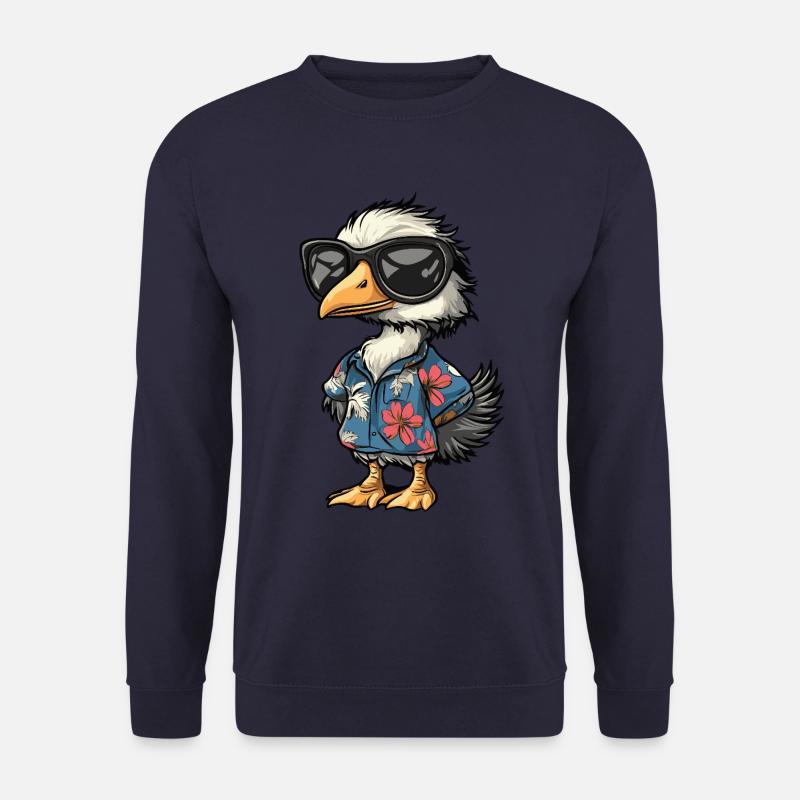 Strauß Comic Lustig Sommer - Unisex Pullover - Navy