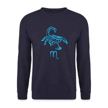 Scorpion - Unisex Sweatshirt - navy - Front - Alina (178cm) & Michal (187cm)