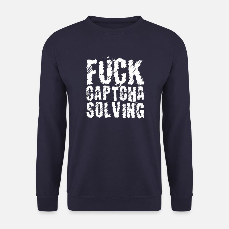 Fuck Captcha Solving - Unisex Pullover - Navy