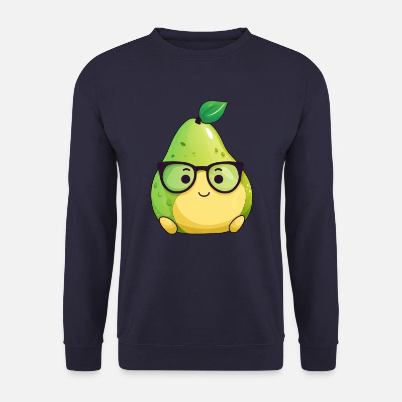 Cool pear with sunglasses - Unisex Sweatshirt - navy