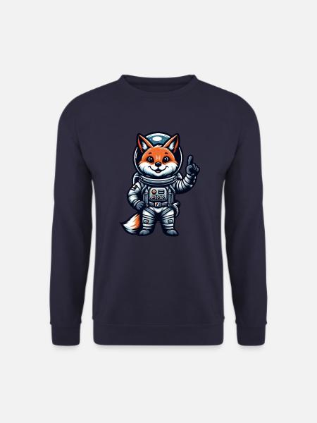 Astronaut Fuchs Weltraum Kosmonaut Universum - Unisex Pullover - Navy