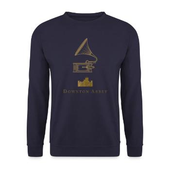 Downton Abbey Grammophone - Unisex Sweatshirt - navy - Front - Alina (178cm) & Michal (187cm)