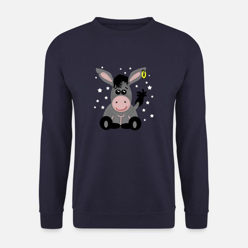 esel kindermotiv - Unisex Pullover - Navy