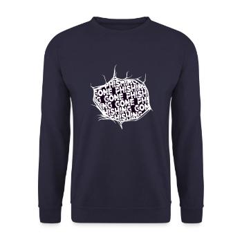 ordinateur présent idée blagues piratage codage hacker - Sweat-shirt Unisexe - marine - Devant - Alina (178cm) & Michal (187cm)