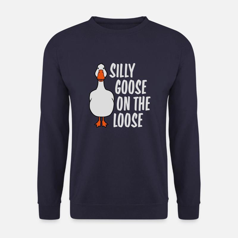 goose on the loose - Unisex Sweatshirt - navy