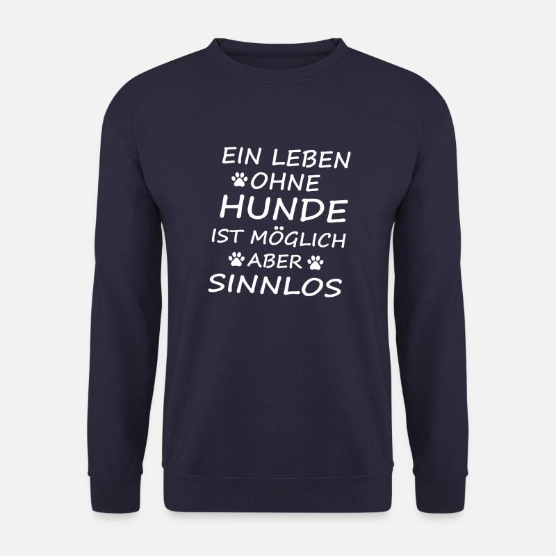 Dog Hund - Unisex Pullover - Navy