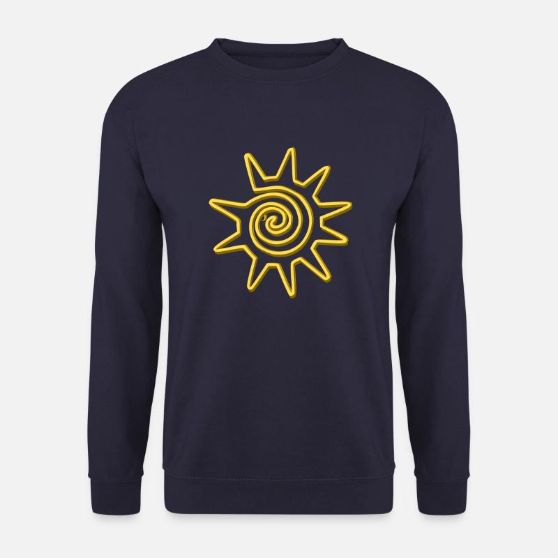 Goldener Sonnenstern - Unisex Pullover - Navy