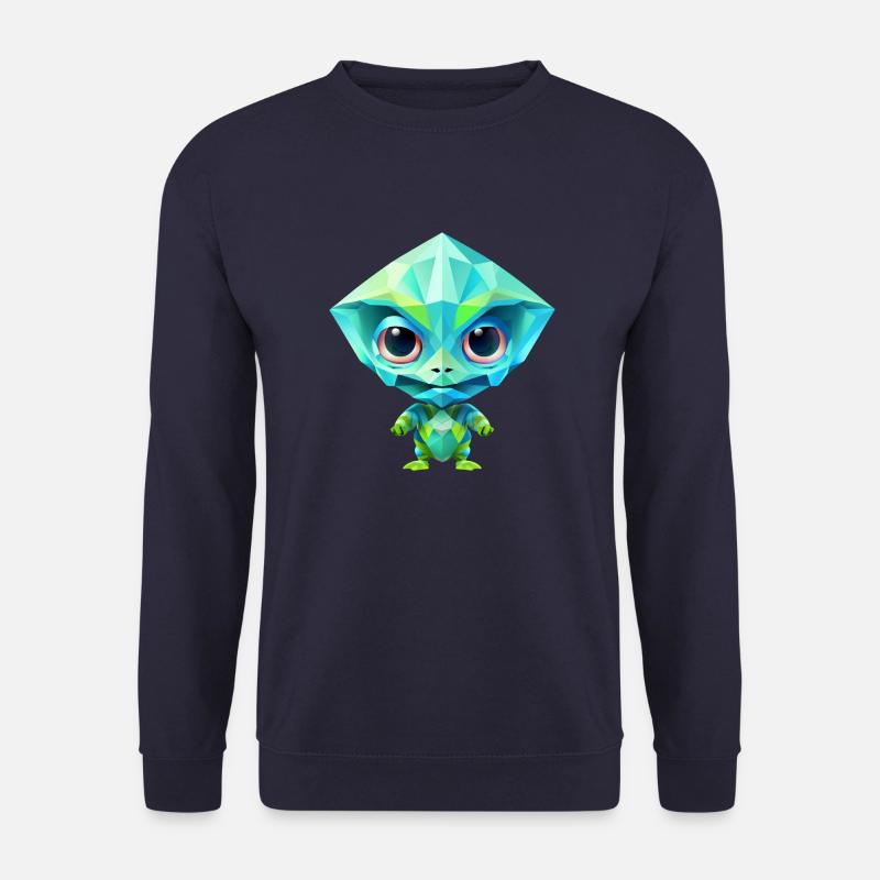 Polygone vert extraterrestre extraterrestre - Sweat-shirt Unisexe - marine