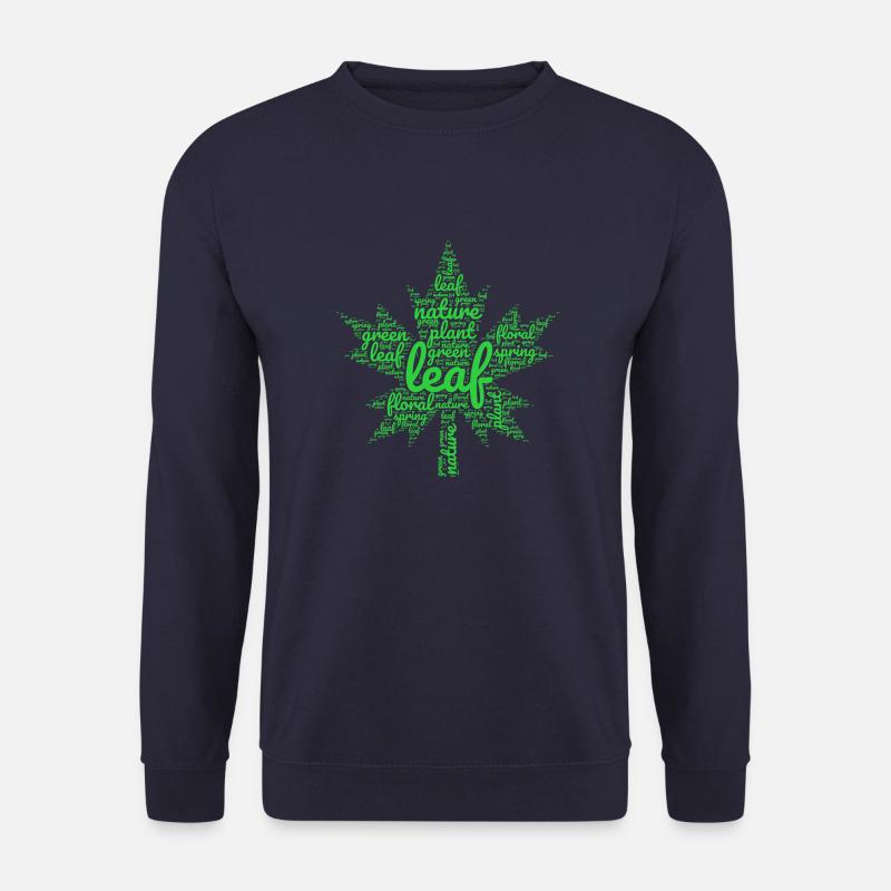 grünes Blatt - Unisex Pullover - Navy