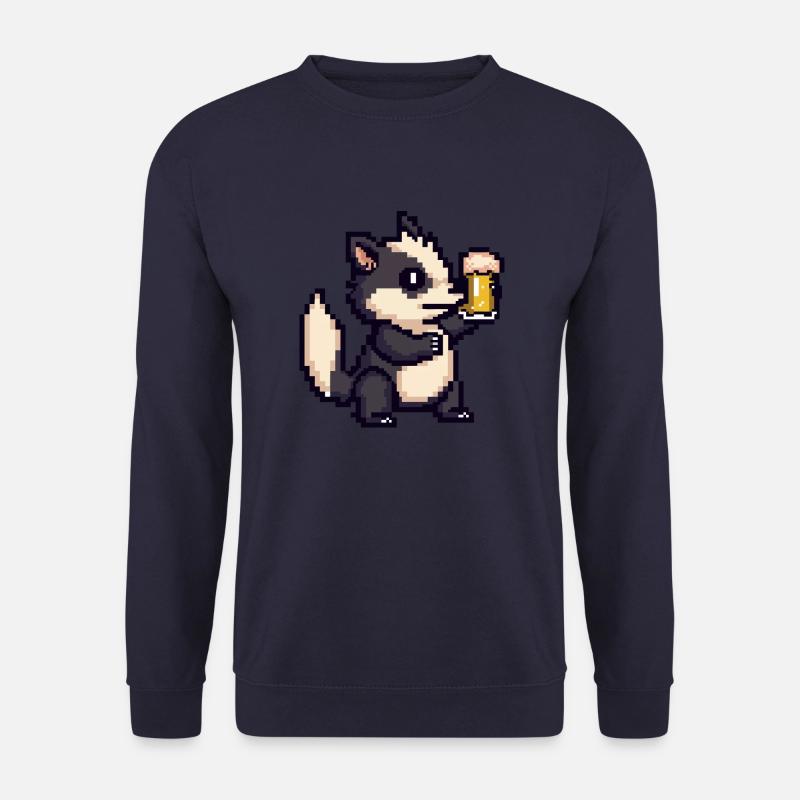 Skunk Beer Pixel - Unisex Sweatshirt - navy