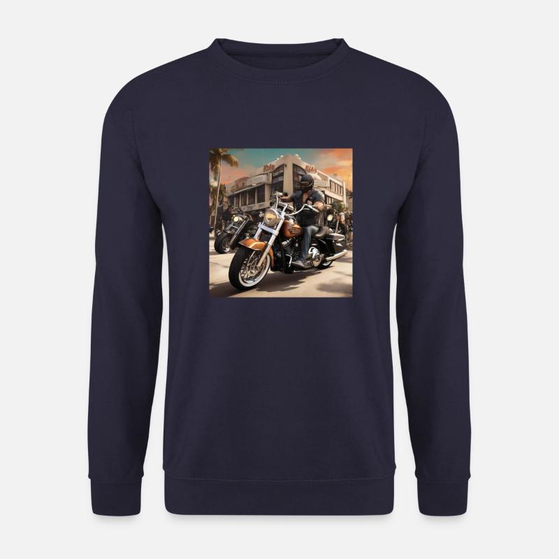 biker - Unisex Pullover - Navy