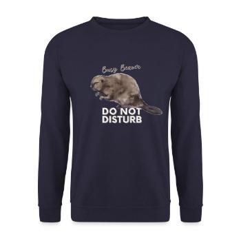 Busy Beaver - Unisex Pullover - Navy - Vorne - Alina (178cm) & Michal (187cm)