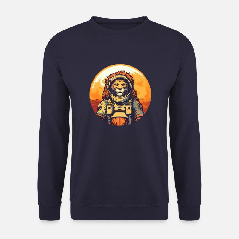 Lion in space - Unisex Sweatshirt - navy
