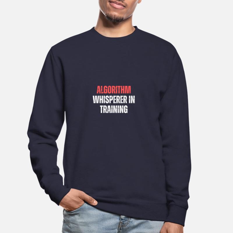 Chuchoteur d’algorithme en formation Drôle de technologie de codage Sweat-shirt Unisexe