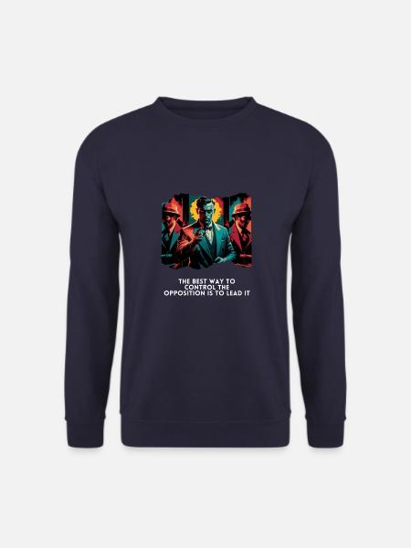 Führen Sie die Opposition mit Zuversicht Vintage - Unisex Pullover - Navy