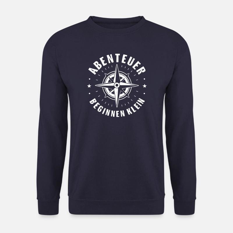 Adventures start small compass - Unisex Sweatshirt - navy