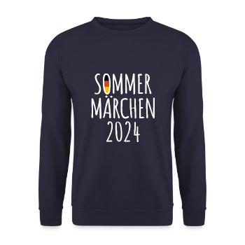 Sommermärchen 2024 Deutschland - Unisex Pullover - Navy - Vorne - Alina (178cm) & Michal (187cm)
