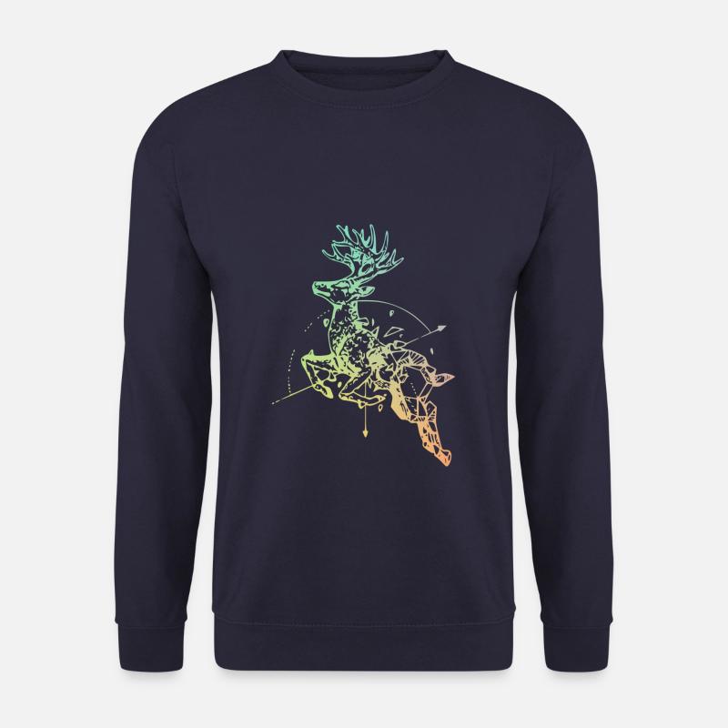 Deer with compass - Unisex Sweatshirt - navy