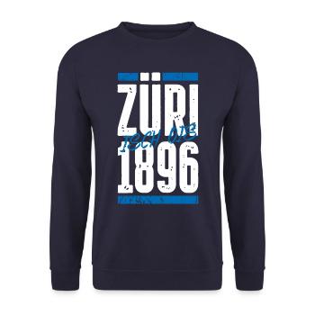 Züri - Unisex Pullover - Navy - Vorne - Alina (178cm) & Michal (187cm)