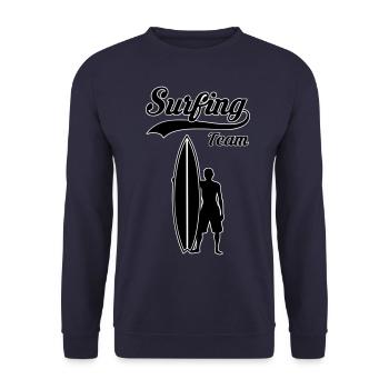 surfing team - Sweat-shirt Unisexe - marine - Devant - Alina (178cm) & Michal (187cm)