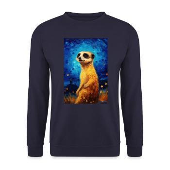 Suricate - Sweat-shirt Unisexe - marine - Devant - Alina (178cm) & Michal (187cm)
