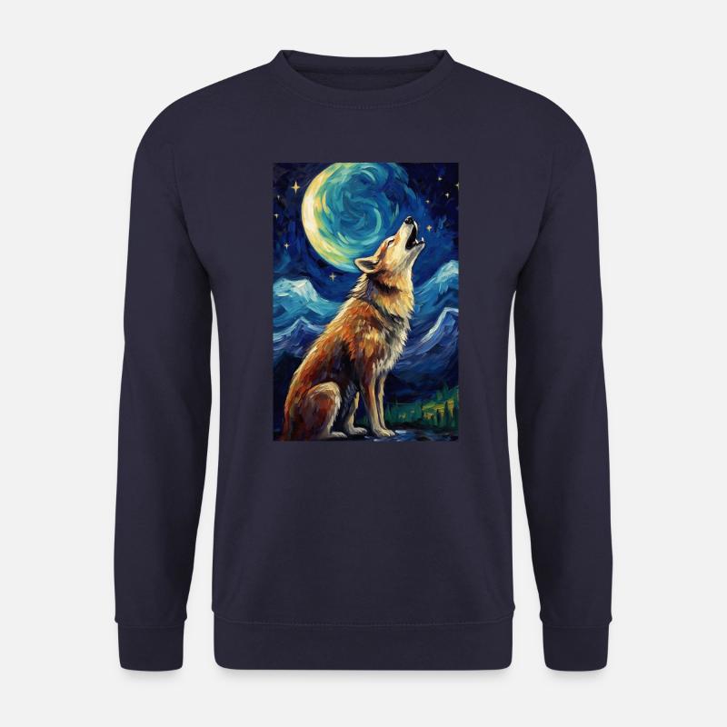 Wolf - Unisex Sweatshirt - navy