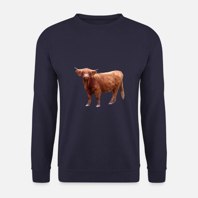 Schottisches Hochlandrind - Unisex Pullover - Navy