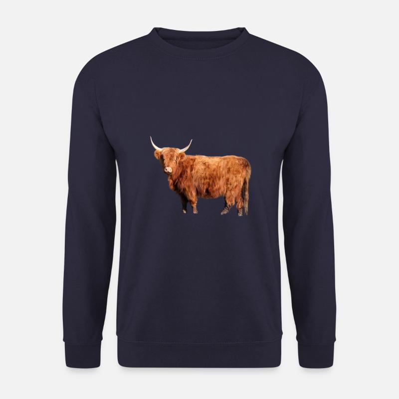 Schottisches Hochlandrind - Unisex Pullover - Navy
