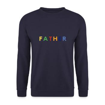 Fête des pères / Papa / Père / Bestseller - Sweat-shirt Unisexe - marine - Devant - Alina (178cm) & Michal (187cm)