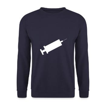 Spritze - Unisex Pullover - Navy - Vorne - Alina (178cm) & Michal (187cm)