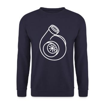 Cadeau de réglage de la pression de suralimentation du turbocompresseur turbo - Sweat-shirt Unisexe - marine - Devant - Alina (178cm) & Michal (187cm)