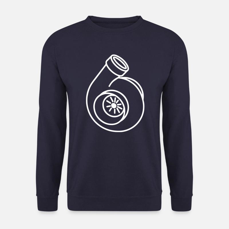 Turbo turbocharger boost boost pressure tuning gift - Unisex Sweatshirt - navy