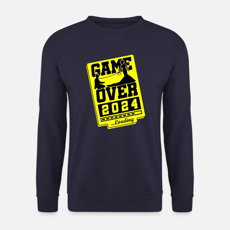 Wedding Loading 2024 Game Over - Sweat-shirt Unisexe - marine