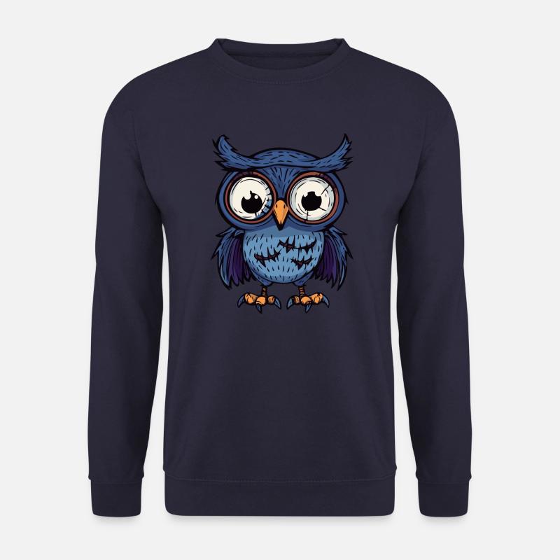 Eule Halloween Zombie - Unisex Pullover - Navy