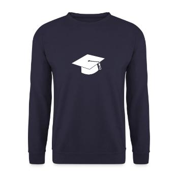 Student - Unisex Sweatshirt - navy - Front - Alina (178cm) & Michal (187cm)