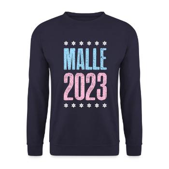Malle 2023 - Sweat-shirt Unisexe - marine - Devant - Alina (178cm) & Michal (187cm)
