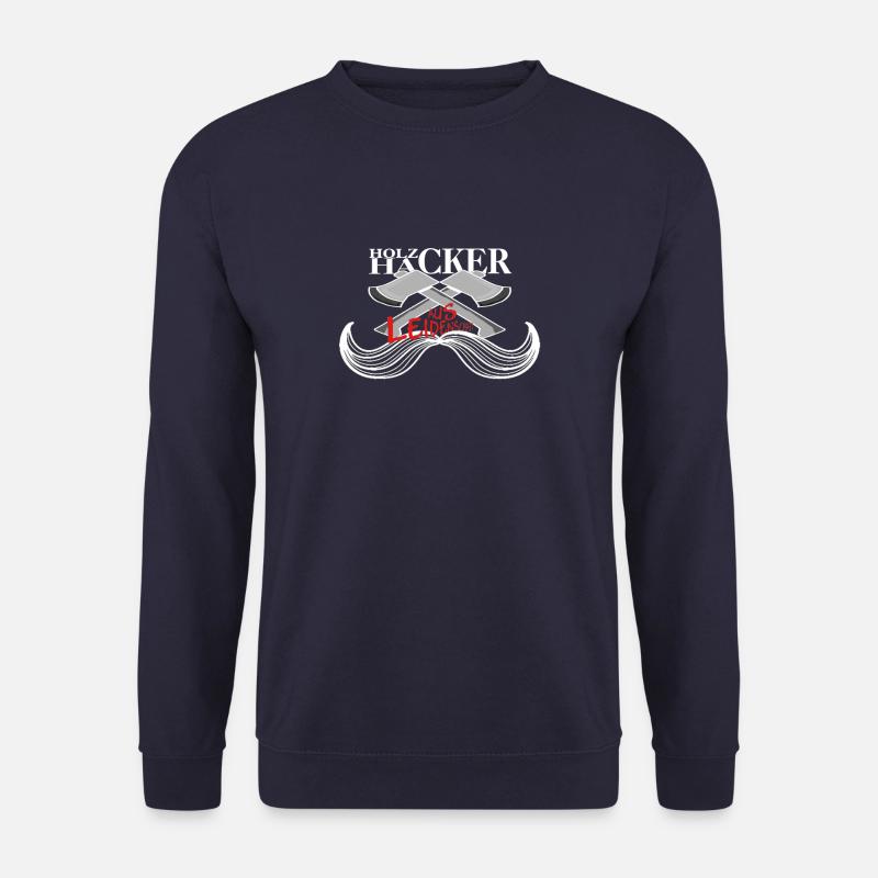 Holzhacker weiss - Unisex Pullover - Navy