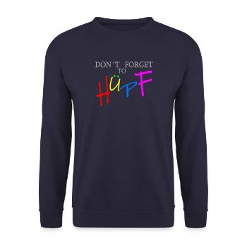 Don't forget to bounce for dark background - Unisex Sweatshirt - navy - Front - Alina (178cm) & Michal (187cm)