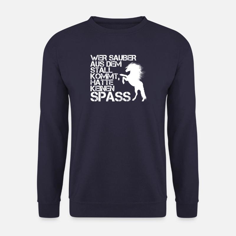 stall weiss - Unisex Pullover - Navy