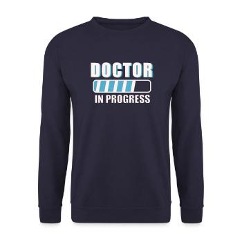 Docteur Docteur Travail Médecins - Sweat-shirt Unisexe - marine - Devant - Alina (178cm) & Michal (187cm)
