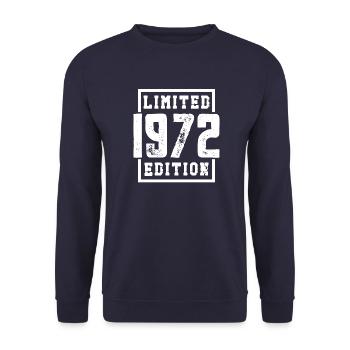 1972 Année de naissance Naissance naissance - Sweat-shirt Unisexe - marine - Devant - Alina (178cm) & Michal (187cm)