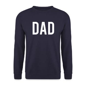 Welt bester Papa Vater Paare Paar Eltern Dad daddy - Unisex Pullover - Navy - Vorne - Alina (178cm) & Michal (187cm)