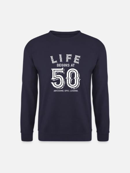50 compleanno - 50 anni - Felpa unisex - navy