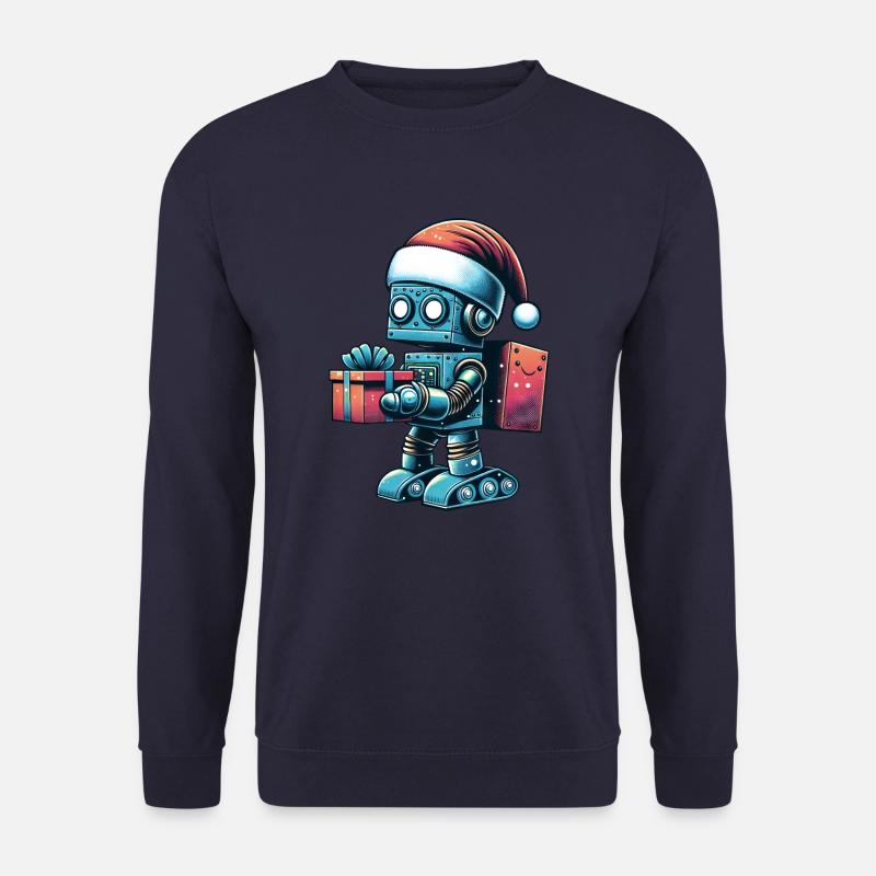 Robot Santa Claus Festive Technology - Unisex Sweatshirt - navy