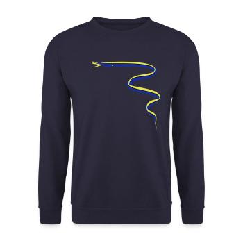 Poissons, Nez Moray - Sweat-shirt Unisexe - marine - Devant - Alina (178cm) & Michal (187cm)