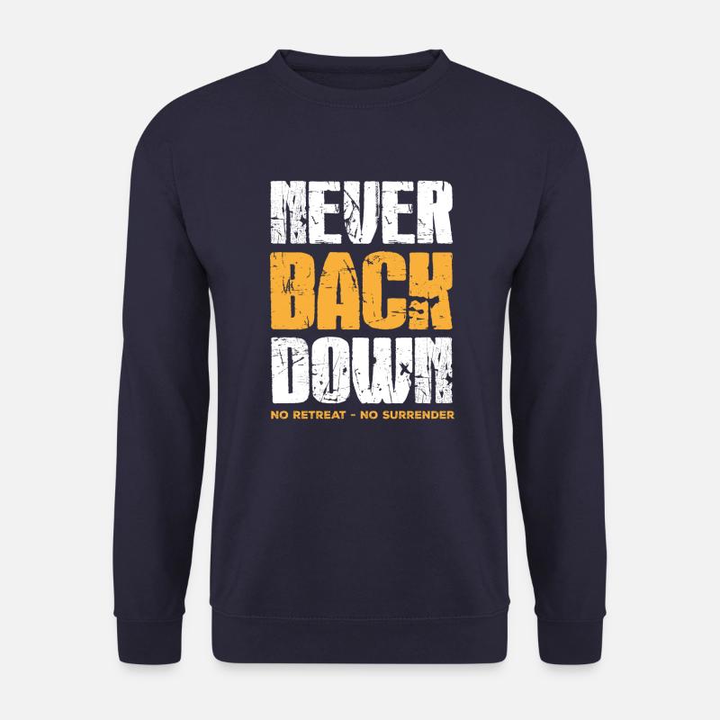 Never Back Down - Unisex Pullover - Navy