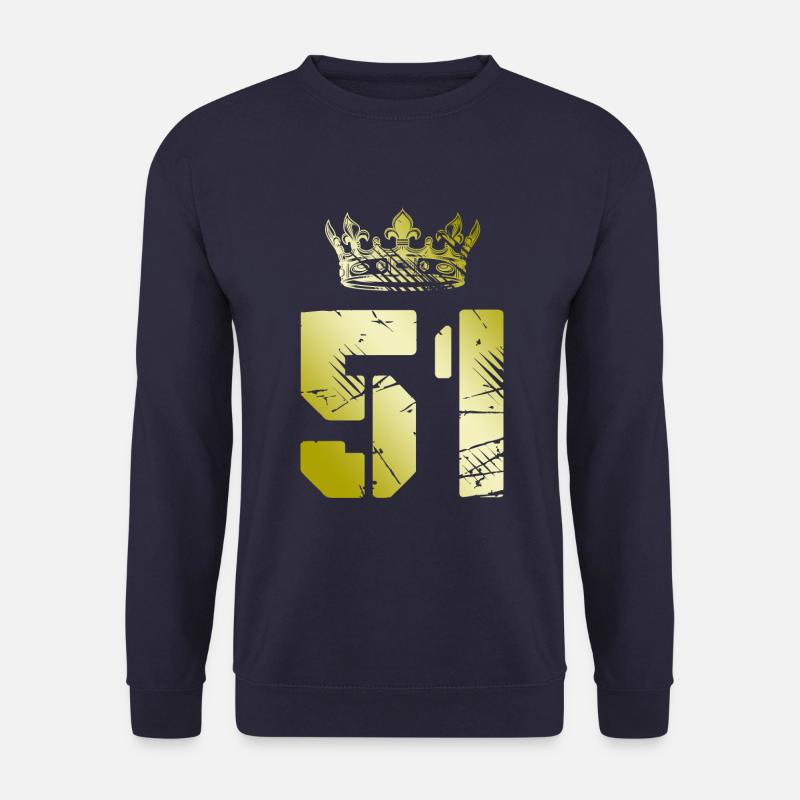 51 Zahl Krone - Unisex Pullover - Navy